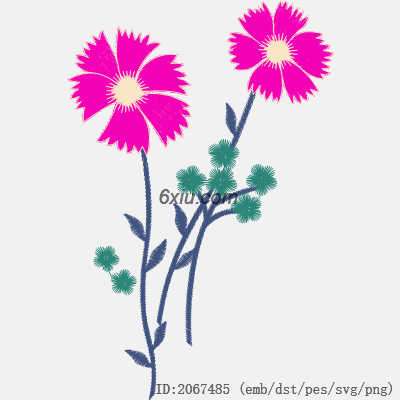 svg矢量绣花图下载