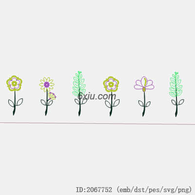 svg矢量绣花图下载