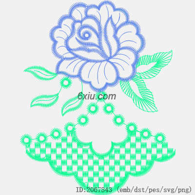 svg矢量绣花图下载