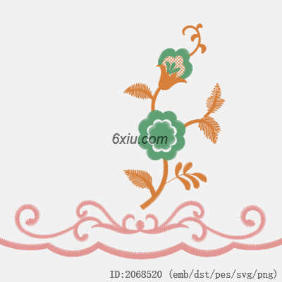 svg矢量绣花图下载