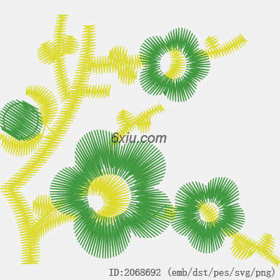 svg矢量绣花图下载