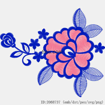 svg矢量绣花图下载