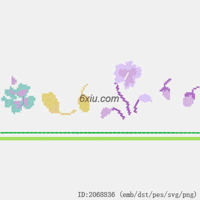svg矢量绣花图下载