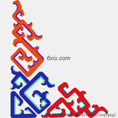 svg矢量绣花图下载