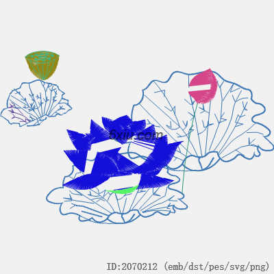 svg矢量绣花图下载
