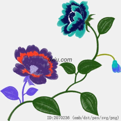 svg矢量绣花图下载