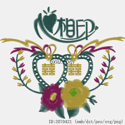 svg矢量绣花图下载