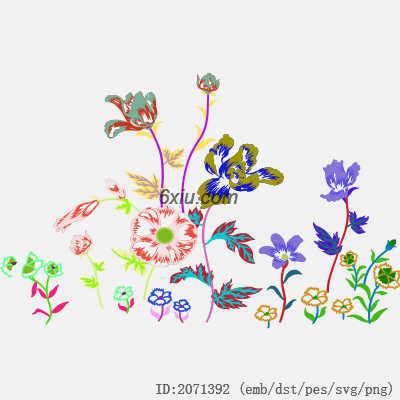 svg矢量绣花图下载