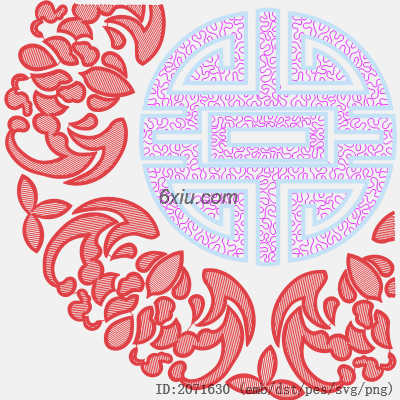 svg矢量绣花图下载