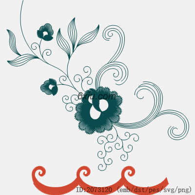 svg矢量绣花图下载