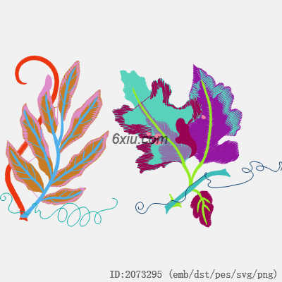 svg矢量绣花图下载