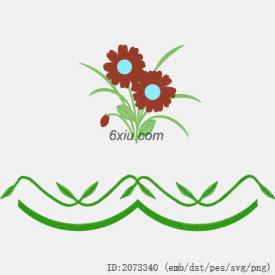 svg矢量绣花图下载