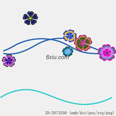svg矢量绣花图下载