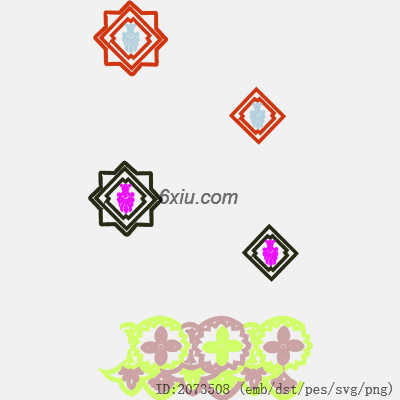 svg矢量绣花图下载