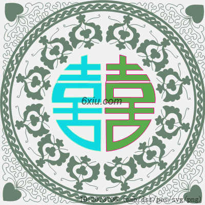 svg矢量绣花图下载