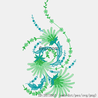 svg矢量绣花图下载