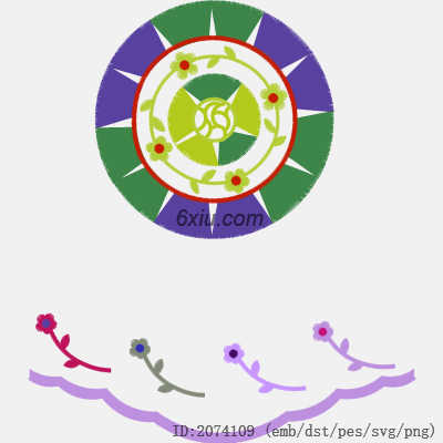 svg矢量绣花图下载