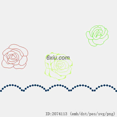 svg矢量绣花图下载