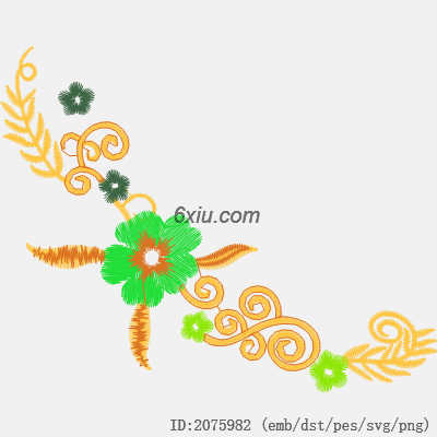 svg矢量绣花图下载