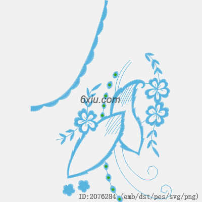svg矢量绣花图下载
