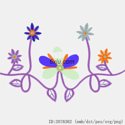 svg矢量绣花图下载