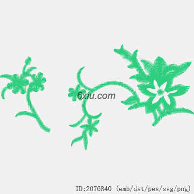 svg矢量绣花图下载