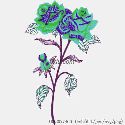 svg矢量绣花图下载