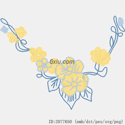 svg矢量绣花图下载
