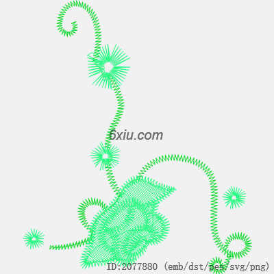 svg矢量绣花图下载