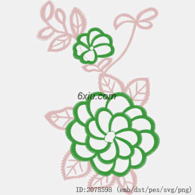 svg矢量绣花图下载