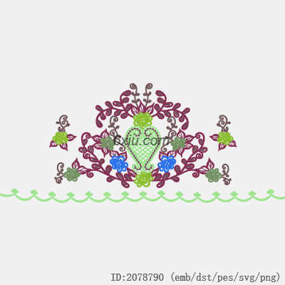 svg矢量绣花图下载