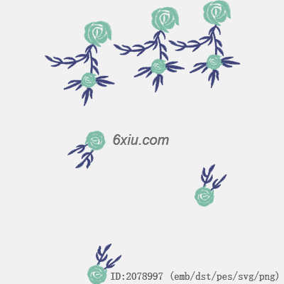 svg矢量绣花图下载