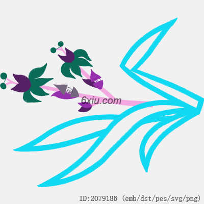 svg矢量绣花图下载