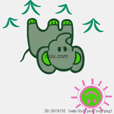svg矢量绣花图下载
