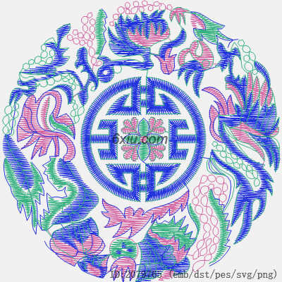 svg矢量绣花图下载