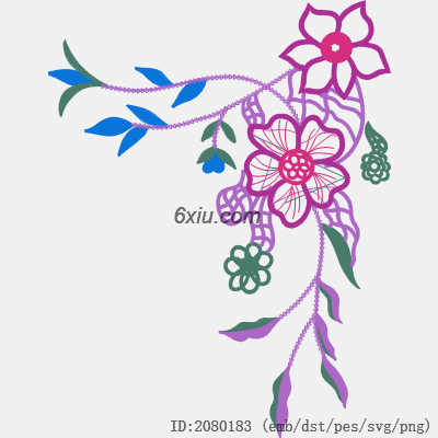svg矢量绣花图下载