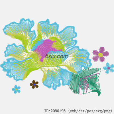 svg矢量绣花图下载