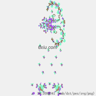 svg矢量绣花图下载