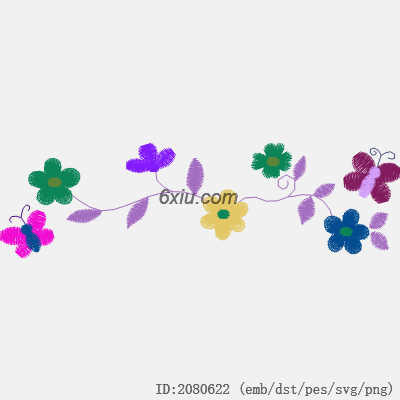 svg矢量绣花图下载