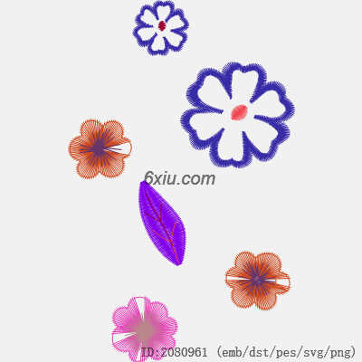 svg矢量绣花图下载