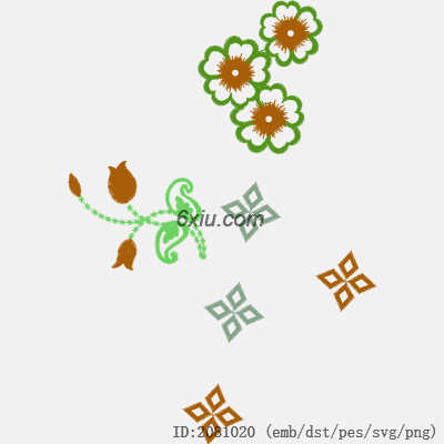 svg矢量绣花图下载