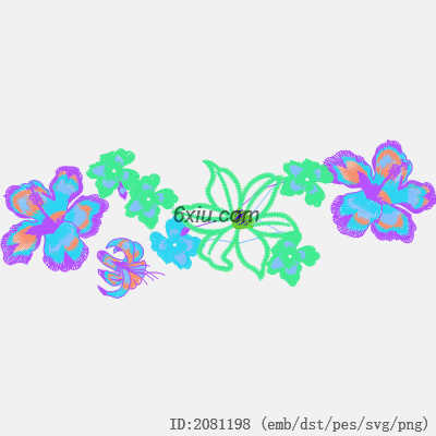 svg矢量绣花图下载