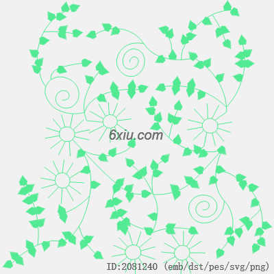 svg矢量绣花图下载
