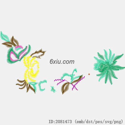 svg矢量绣花图下载