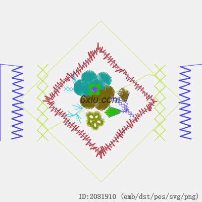 svg矢量绣花图下载