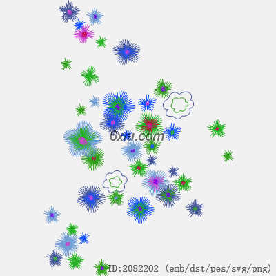 svg矢量绣花图下载