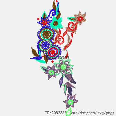 svg矢量绣花图下载