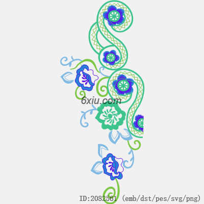 svg矢量绣花图下载