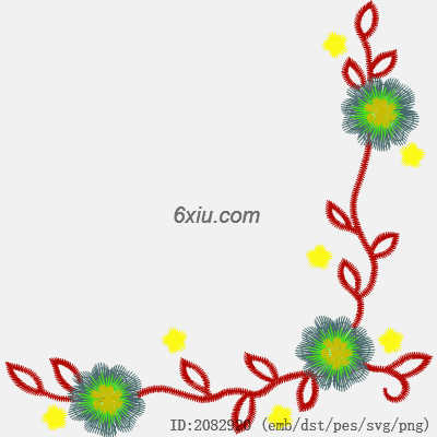 svg矢量绣花图下载