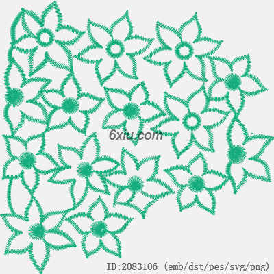 svg矢量绣花图下载